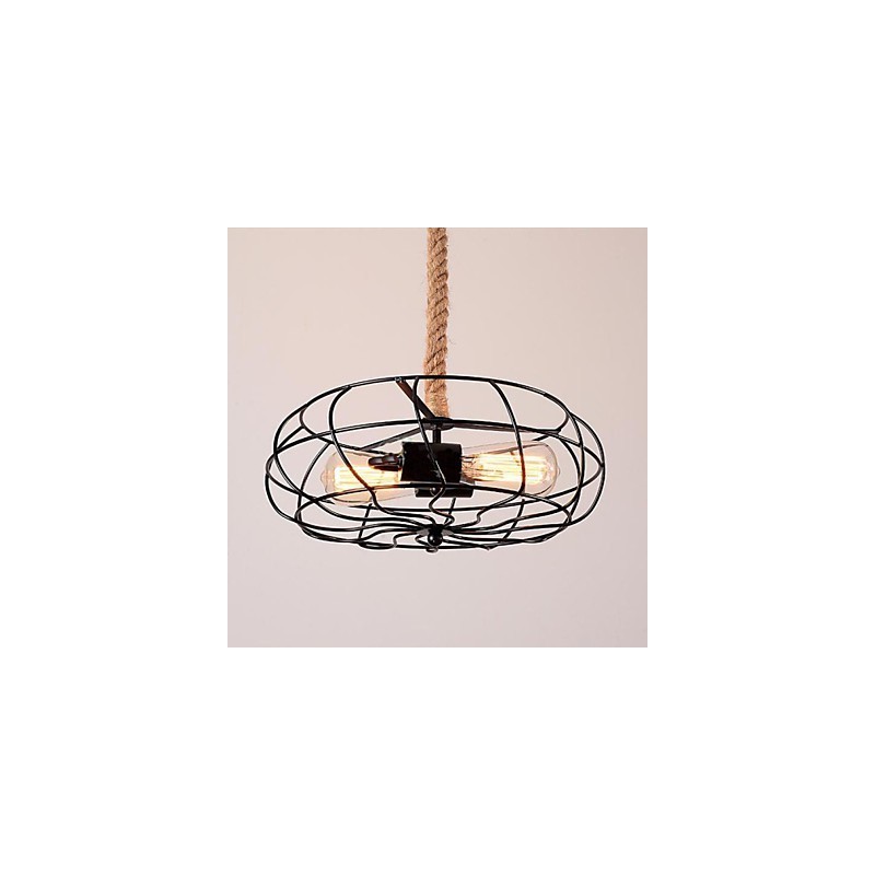 Vintage American Iron Rope Kreativer Industrieller Ventilator Kronleuchter