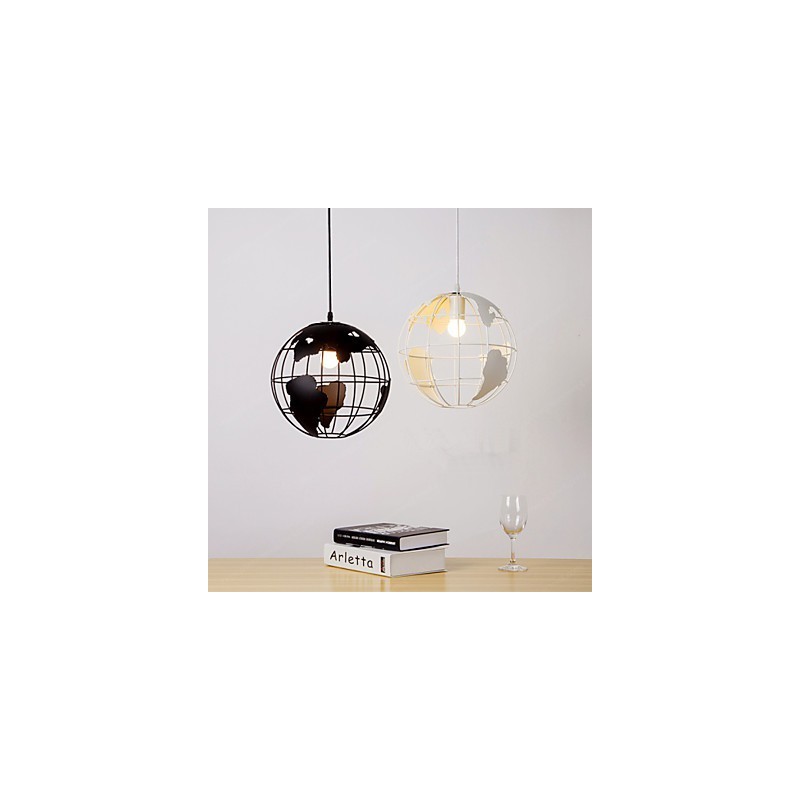 Moderne zeitgenössische Pendelleuchte im Landhausstil mit Kugel-Design