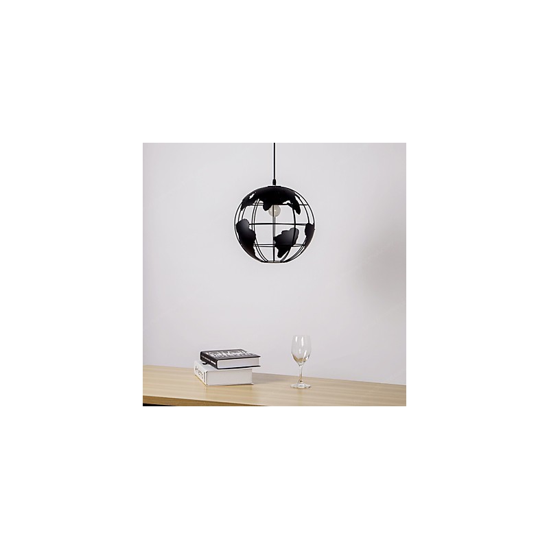 Moderne zeitgenössische Pendelleuchte im Landhausstil mit Kugel-Design
