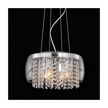 Moderne zeitgenössische Trommel Kristall Mini Stil Malerei Pendelleuchte Moderne zeitgenössische Trommel Kristall Mini Stil Malerei Pendelleuchte