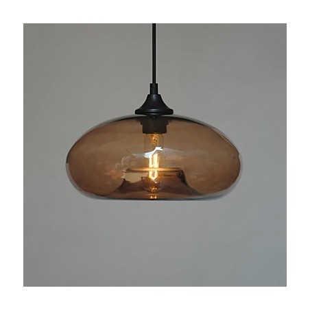Moderne charakteristische 1-flammige Pendelleuchte mit transparentem Schirm Moderne charakteristische 1-flammige Pendelleuchte mit transparentem Schirm