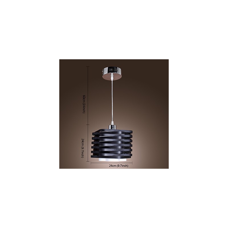 Moderne Pendelleuchte im zeitgenössischen Mini-Stil mit Gemälde