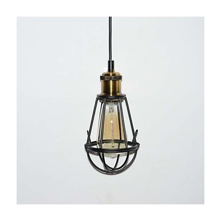 LOFT Lampe Vintage Pendelleuchte Edison Licht Schwarz Eisen Metallkäfig Lampenschirm Lagerhaus Stil Beleuchtung Leuchte LOFT Lampe Vintage Pendelleuchte Edison Licht Schwarz Eisen Metallkäfig Lampenschirm Lagerhaus Stil Beleuchtung Leuchte