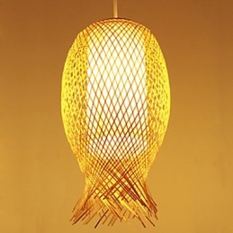 Moderne Teehaus Bambus Weben Bambus Dekoration Droplight Lampe