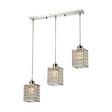 Moderne zeitgenössische Insel Kristall galvanisierte Pendelleuchte Moderne zeitgenössische Insel Kristall galvanisierte Pendelleuchte