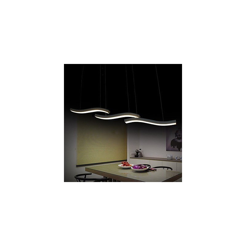 Gewelltes Design, modische, schlichte Pendelleuchte aus Acryl