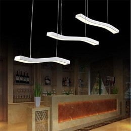 Gewelltes Design, modische, schlichte Pendelleuchte aus Acryl