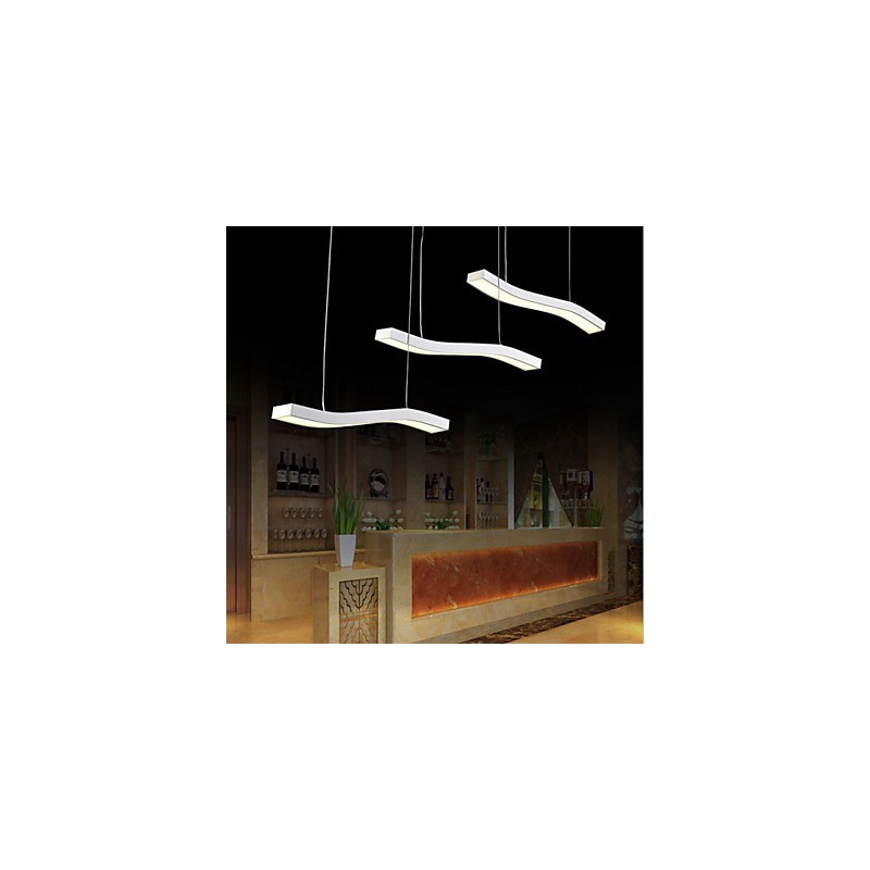Gewelltes Design, modische, schlichte Pendelleuchte aus Acryl