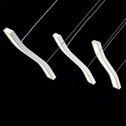 Gewelltes Design, modische, schlichte Pendelleuchte aus Acryl