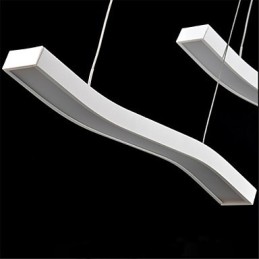 Gewelltes Design, modische, schlichte Pendelleuchte aus Acryl