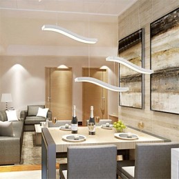 Gewelltes Design, modische, schlichte Pendelleuchte aus Acryl