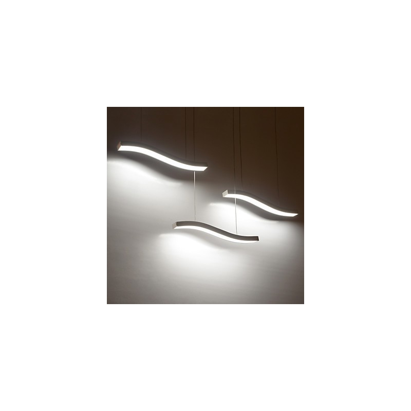 Gewelltes Design, modische, schlichte Pendelleuchte aus Acryl