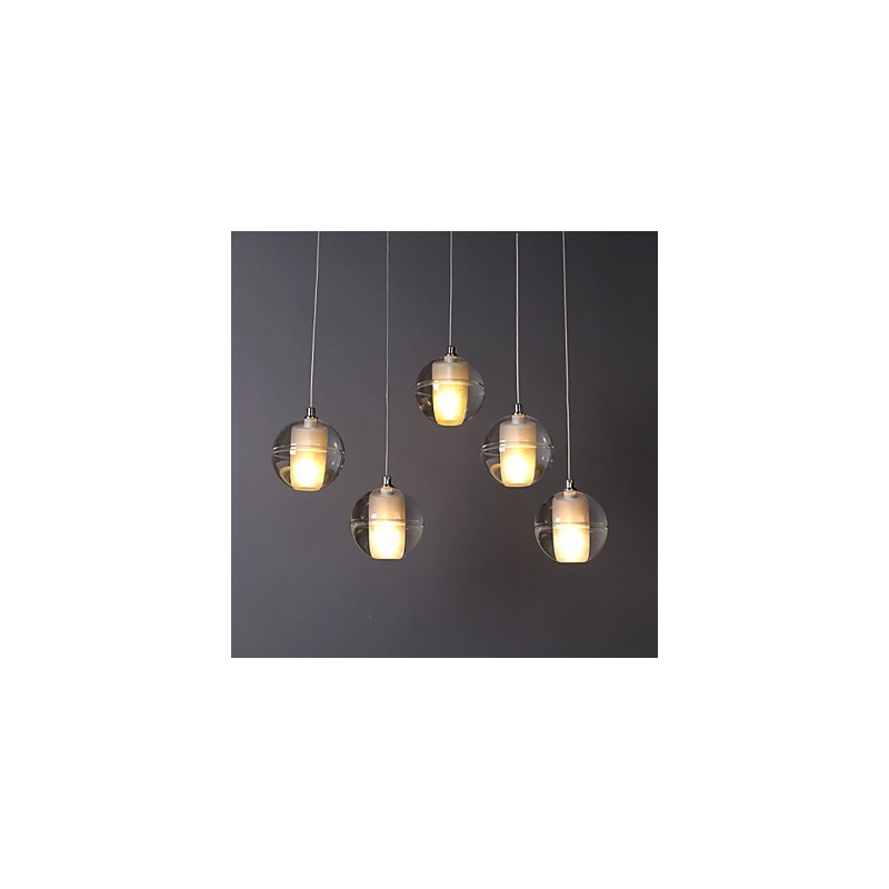 1 Licht Kristall Glas Stein Pendelleuchte Cafe Pendelleuchte Dekorative Pendelbeleuchtung