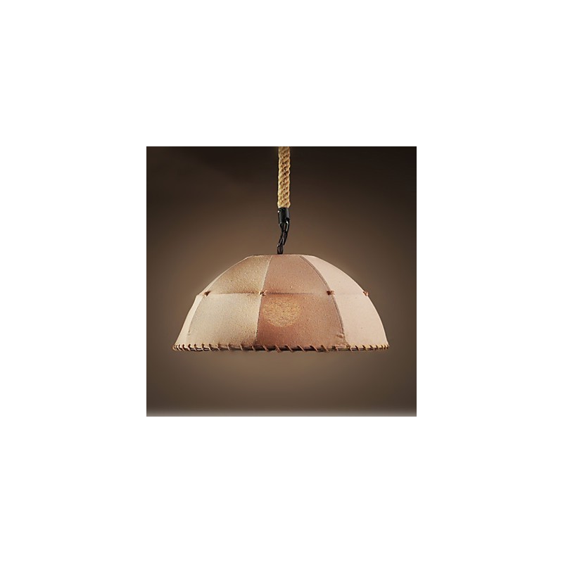Vertraglich Nordic Vintage Bettwäsche Hanf Seil Amerikanischen Land Droplight Lampe