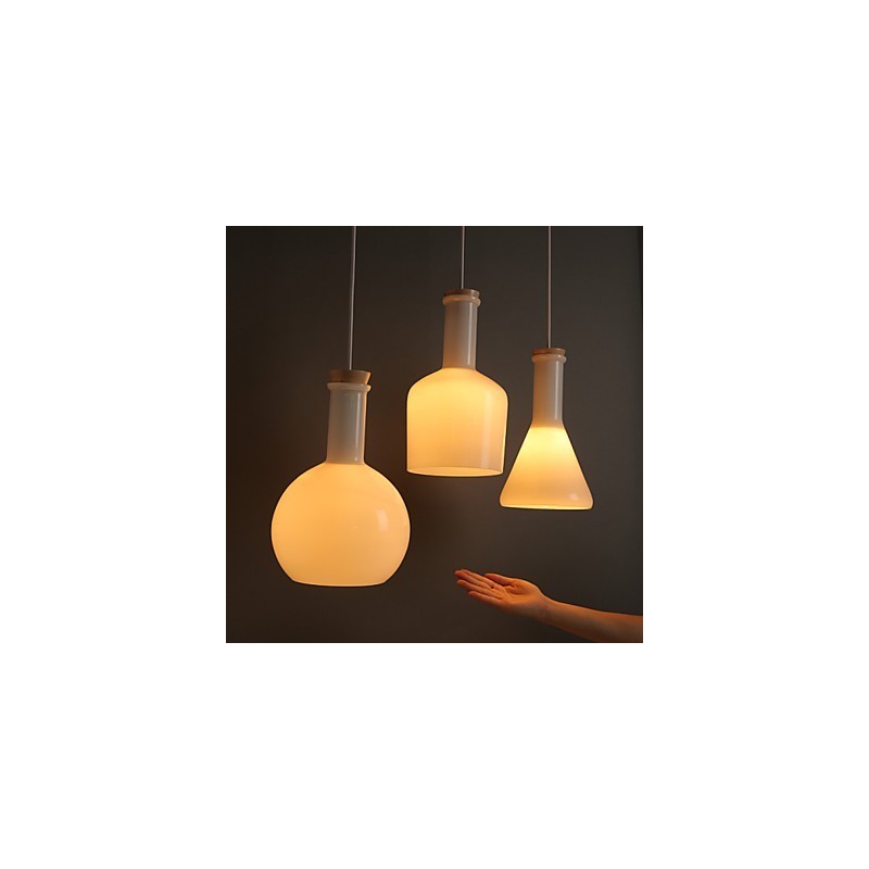 Zeitgenössische und vertraglich kreative magische weiße Glasflasche Linie Droplight