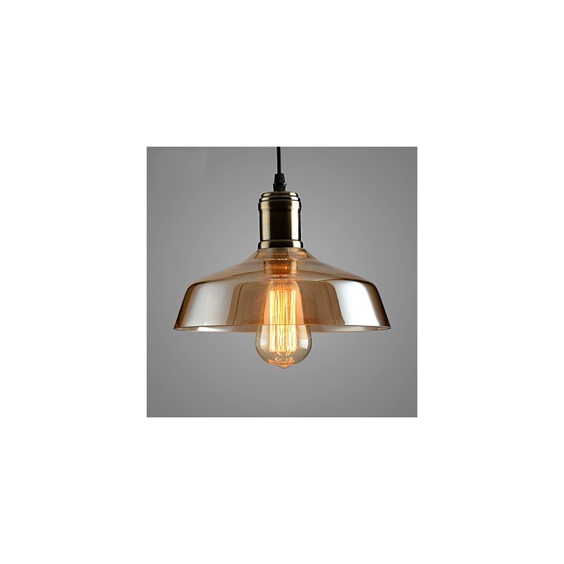 Retro-Beleuchtung Glas Pendelleuchte