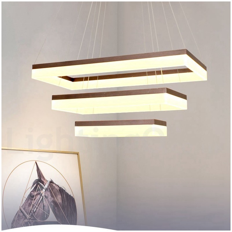 Wi-Fi Smart Dimmable 3 Tiers Moderne zeitgenössische Stil Home Pendelleuchte