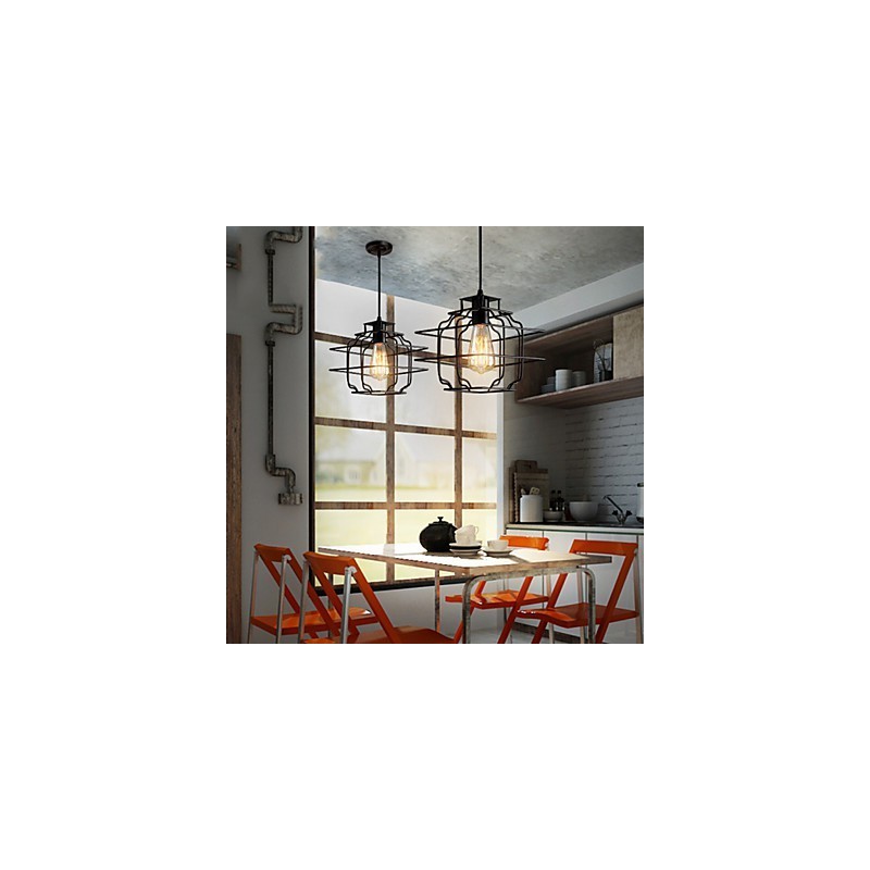 Retro Designer Metall Pendelleuchte