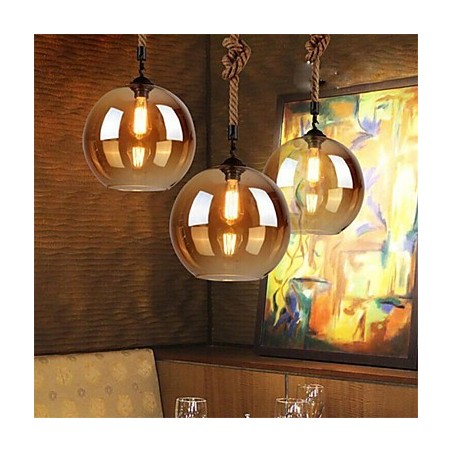 Loft Amerikanischen Seil Retro Beleuchtung Lichter Glas Pendelleuchte Loft Amerikanischen Seil Retro Beleuchtung Lichter Glas Pendelleuchte