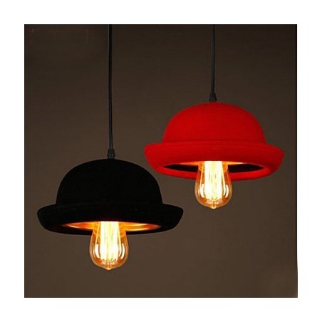 Hat Pendant Cafe Design Schwarzer Kronleuchter Hat Pendant Cafe Design Schwarzer Kronleuchter