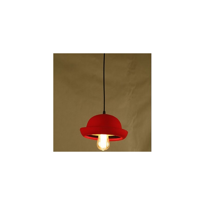 Hat Pendant Cafe Design Schwarzer Kronleuchter