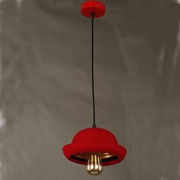 Hat Pendant Cafe Design Schwarzer Kronleuchter