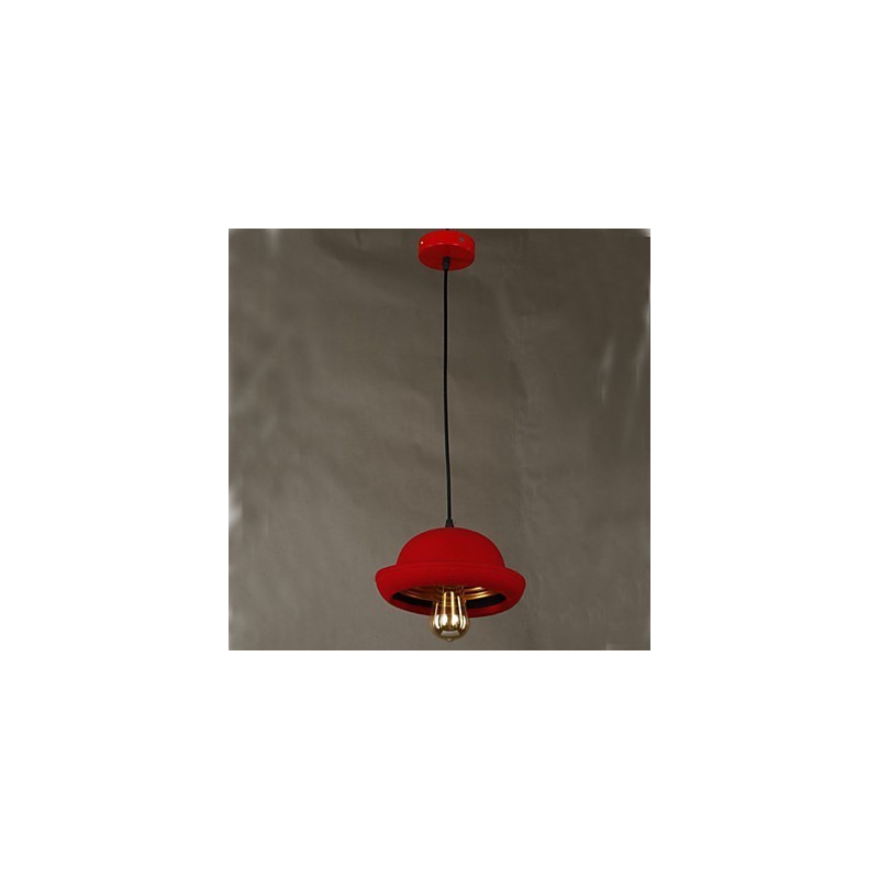 Hat Pendant Cafe Design Schwarzer Kronleuchter