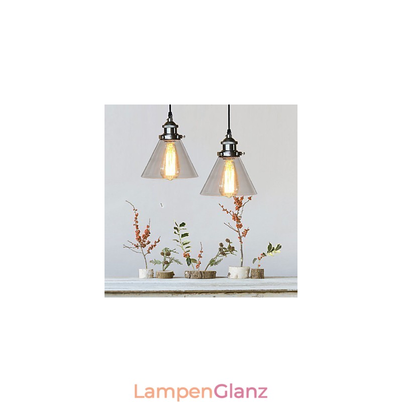 Traditionelle klassische Vintage Retro Country Globe Pendelleuchte