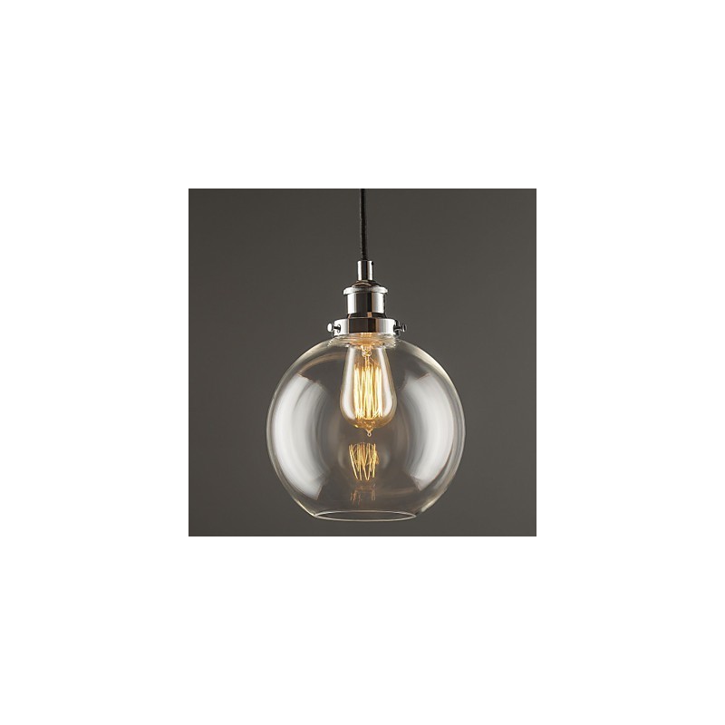 Traditionelle klassische Vintage Retro Country Globe Pendelleuchte