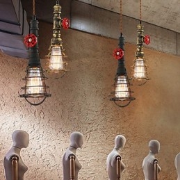 E26 Vintage Pendelleuchte Wasserpfeifen Design Leuchten