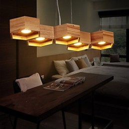 Pendelleuchten Country Holz Bambus