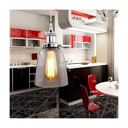 Moderne Chrom Glas Vintage Industrie Retro Fitting Edison Pendelleuchte Cafe Veranda Licht Moderne Chrom Glas Vintage Industrie Retro Fitting Edison Pendelleuchte Cafe Veranda Licht