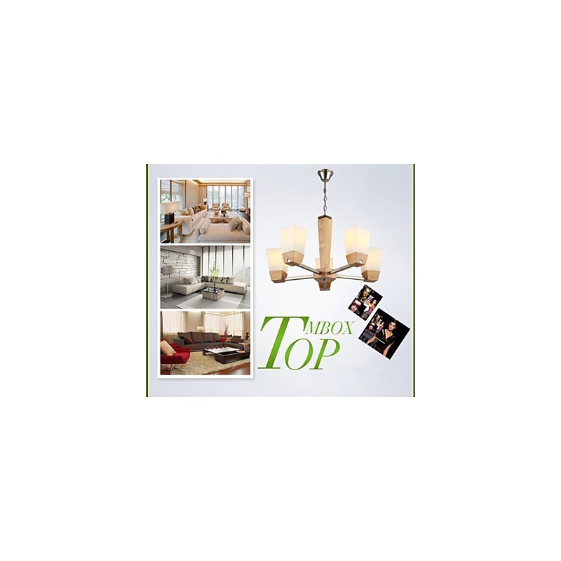 Pendelleuchten Country Holz Bambus