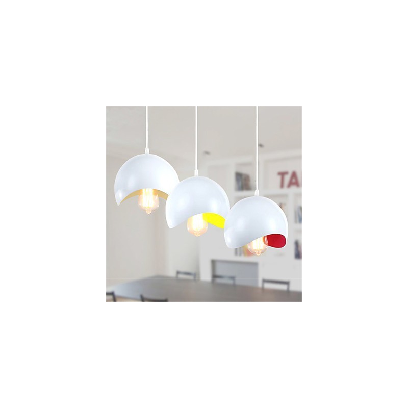 Moderne Pendelleuchte im zeitgenössischen Mini-Stil mit Gemälde
