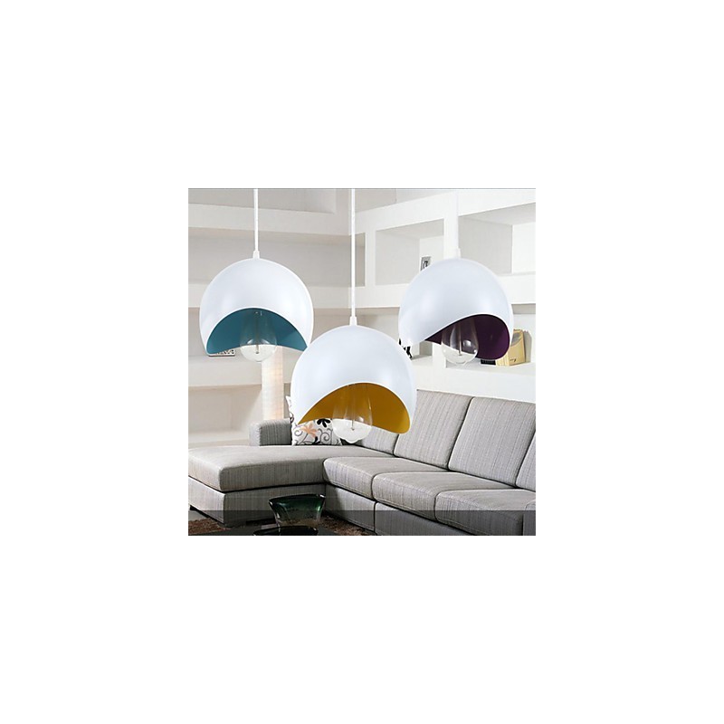 Moderne Pendelleuchte im zeitgenössischen Mini-Stil mit Gemälde