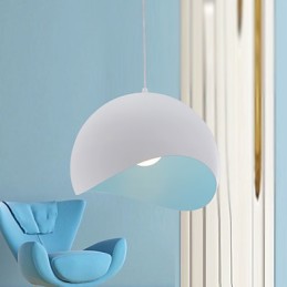 Moderne Pendelleuchte im zeitgenössischen Mini-Stil mit Gemälde