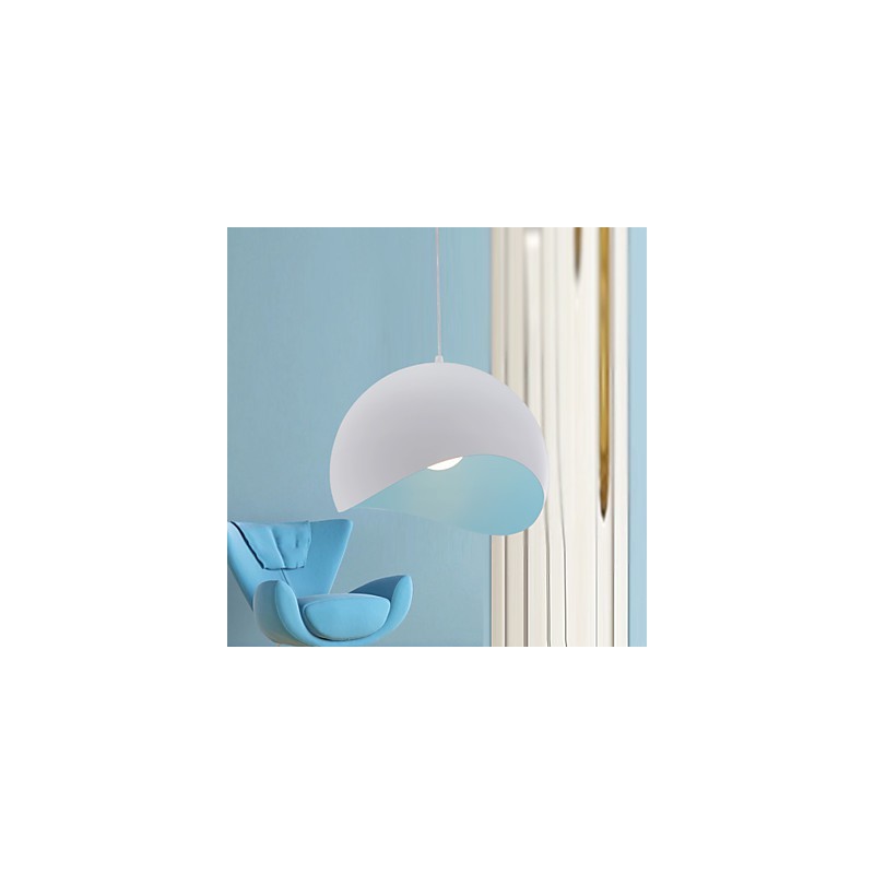 Moderne Pendelleuchte im zeitgenössischen Mini-Stil mit Gemälde