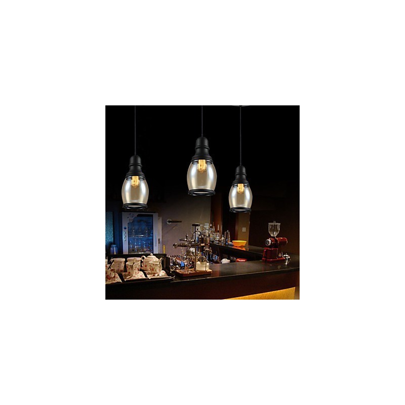 Retro Beleuchtung Loft Lichter Glas Pendelleuchte