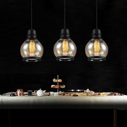 Retro Beleuchtung Loft Lichter Glas Pendelleuchte
