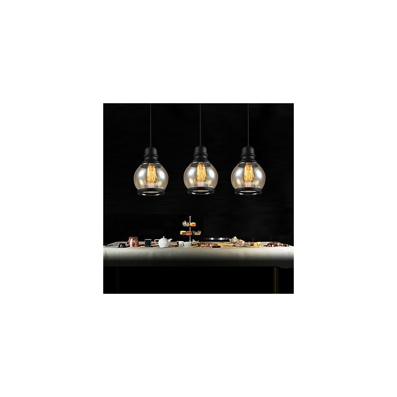 Retro Beleuchtung Loft Lichter Glas Pendelleuchte