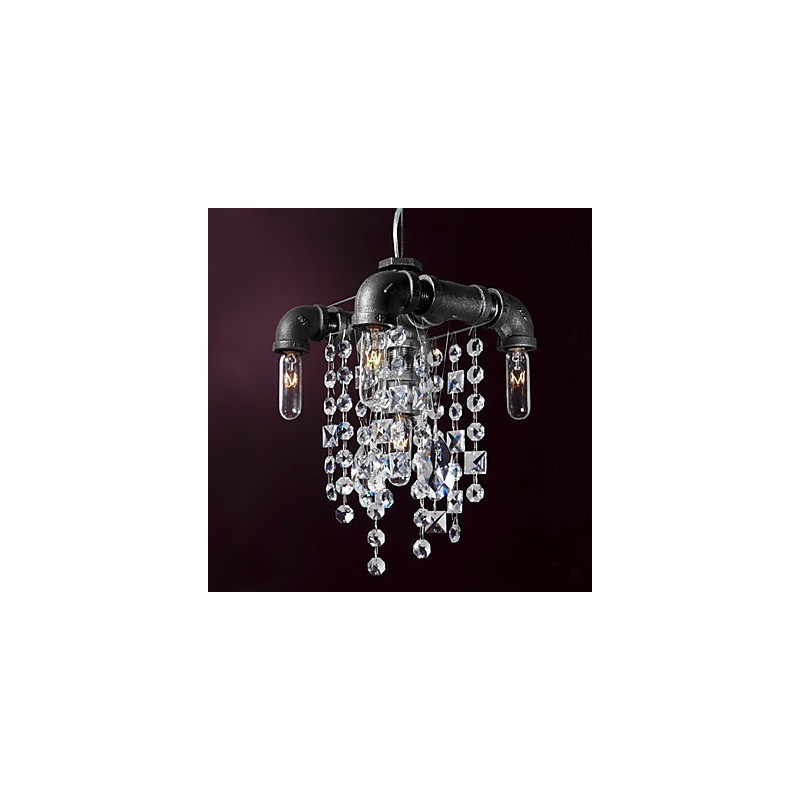 Charakteristische Pendelleuchte mit 5 Lichtern im nordamerikanischen Stil im Rohrdesign