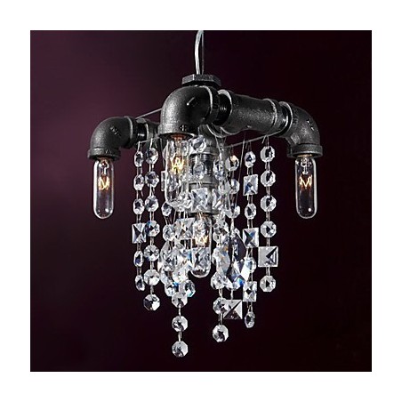 Charakteristische Pendelleuchte mit 5 Lichtern im nordamerikanischen Stil im Rohrdesign Charakteristische Pendelleuchte mit 5 Lichtern im nordamerikanischen Stil im Rohrdesign