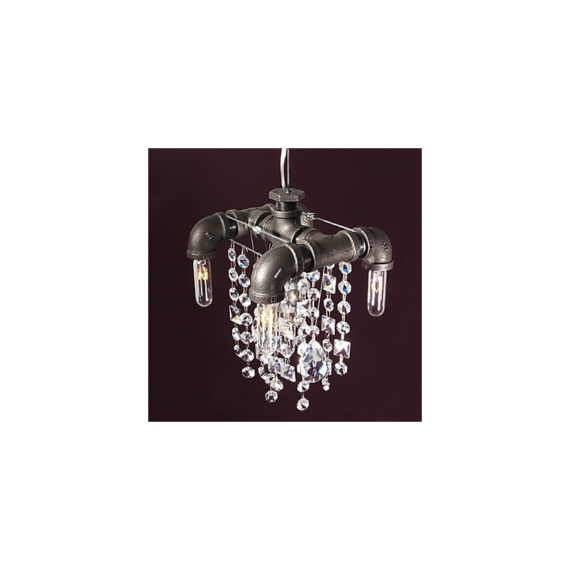 Charakteristische Pendelleuchte mit 5 Lichtern im nordamerikanischen Stil im Rohrdesign