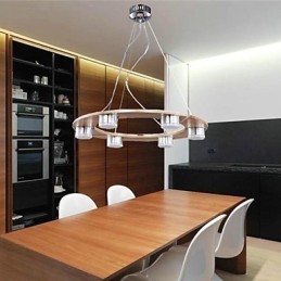Pendelleuchten Modern Zeitgenössisch Holz Bambus