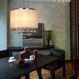 Elegante Kristall-Pendelleuchte mit 4 Lichtern
