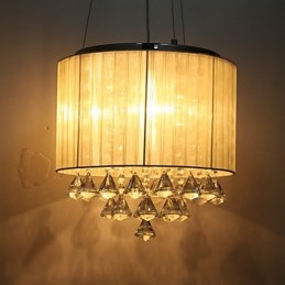 Elegante Kristall-Pendelleuchte mit 4 Lichtern