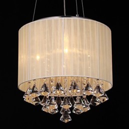 Elegante Kristall-Pendelleuchte mit 4 Lichtern