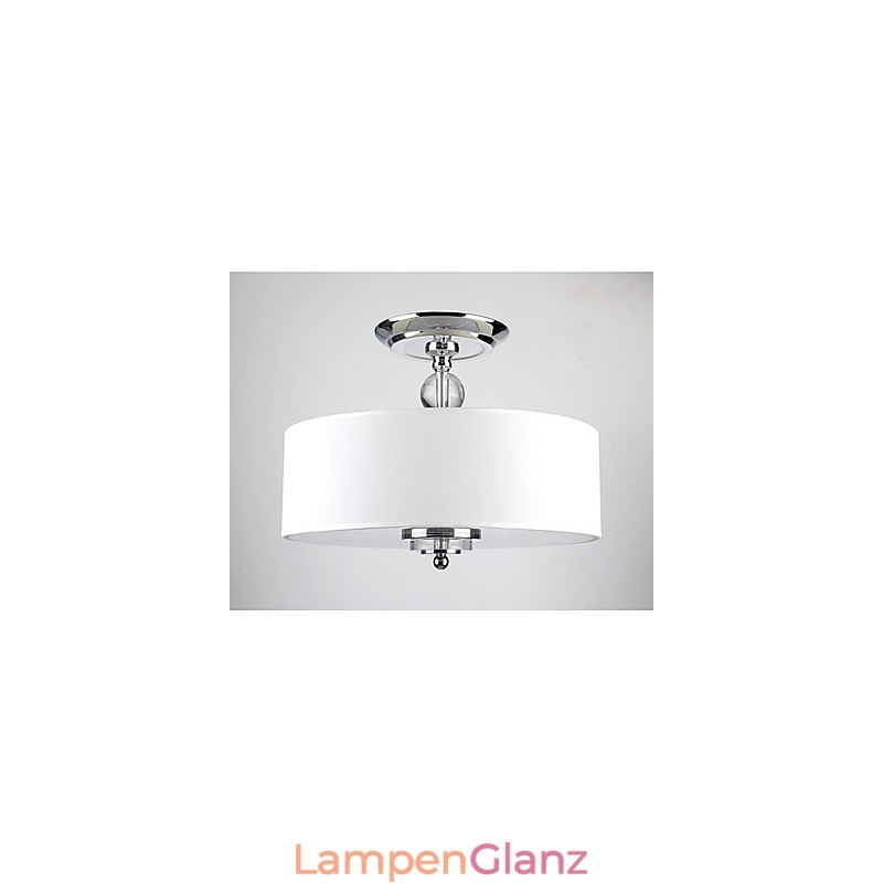 Elegante Deckenleuchte aus Kristall mit 6 Lichtern im Zylinderschirm