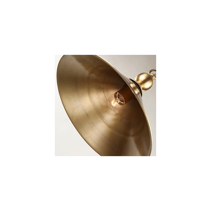 Pendelleuchte aus reinem Messing im Mini-Stil, traditionell, klassisch, Metall