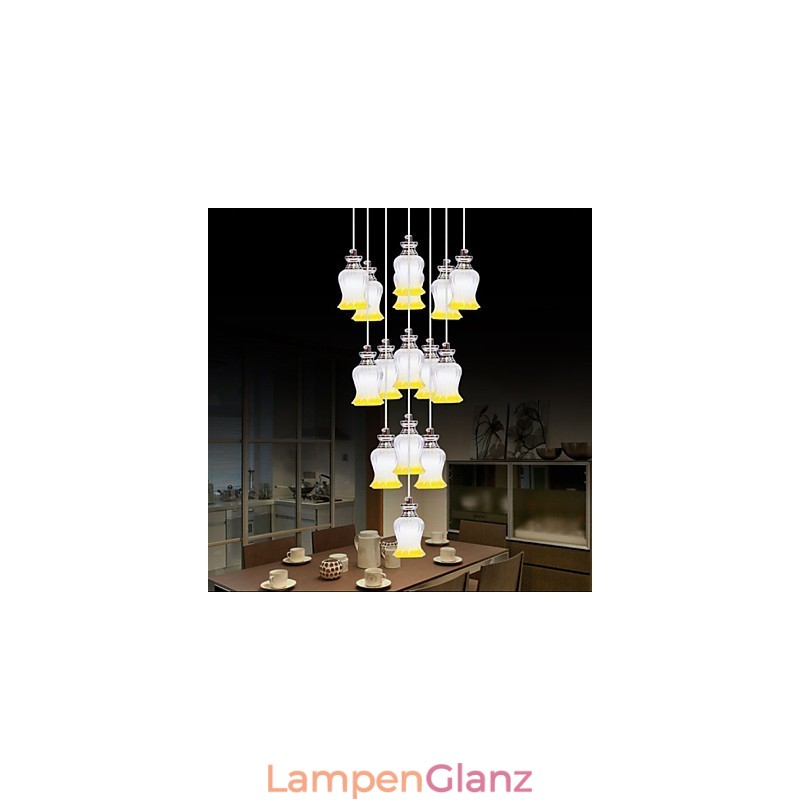 Restaurant 15 Kopf des modernen einfachen Kristall Anhänger Anhänger